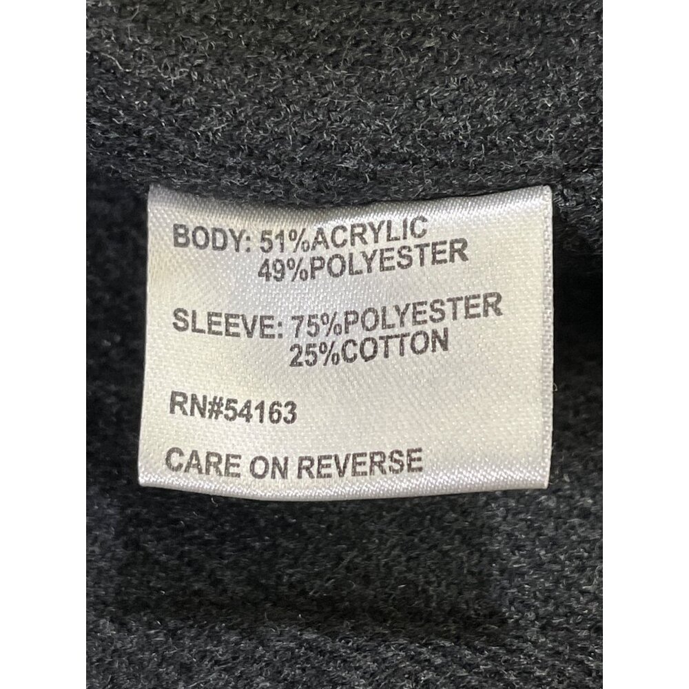 Calvin Klein Women's Black Long Trench Coat Size M SKU 5773 - Picture 4 of 7